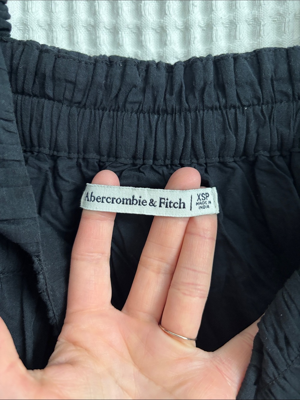 Abercrombie & Fitch Black Cotton Tiered Maxi Dress - Picture 8 of 8